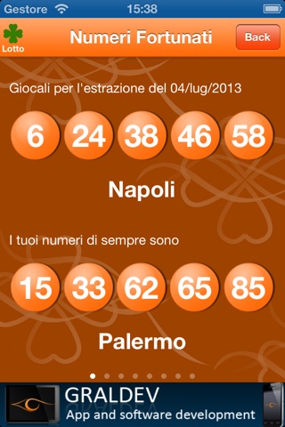 Numeri Fortunati Lotto screenshot 2