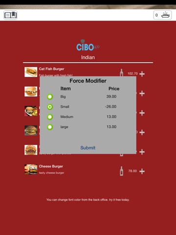 Cibo Digital Menu screenshot 4