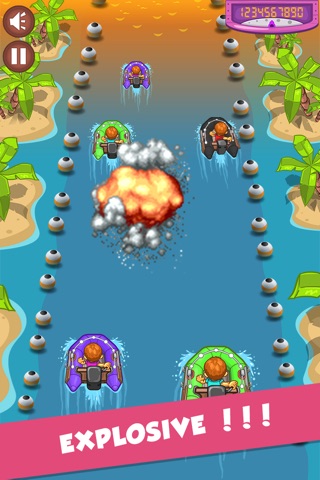 Speed-Boat Reef Racer - A fun, free water racing game screenshot 2