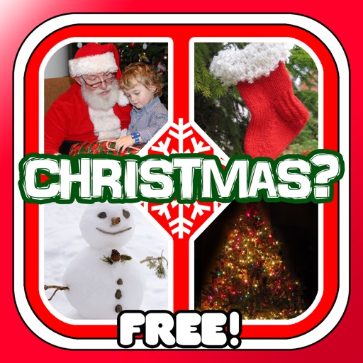 Christmas Guessing Puzzle - Many Pics What's The Word Santa Claus? ho ho ho FREE by Golden Goose Production