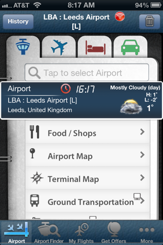 Leeds Airport LBA Info + Radar screenshot 2