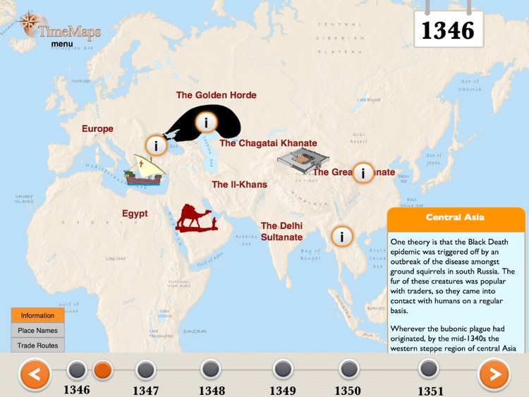 The Black Death History Map