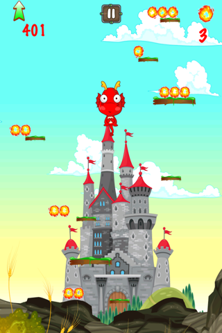 Hungry Winged Dragon - Legendary Jumping Collecting Game screenshot 3