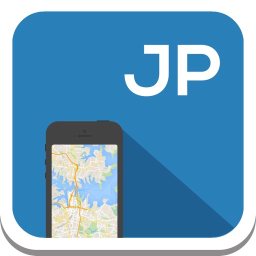 Japan offline map, guide, weather, hotels. Free GPS navigation. Icon