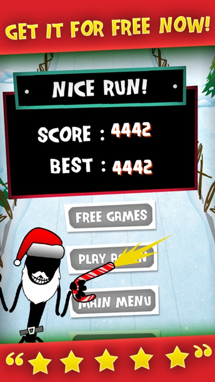 A Stickman Santa Stampede Christmas Reindeer Run Free Games for the Holidays! screenshot-4