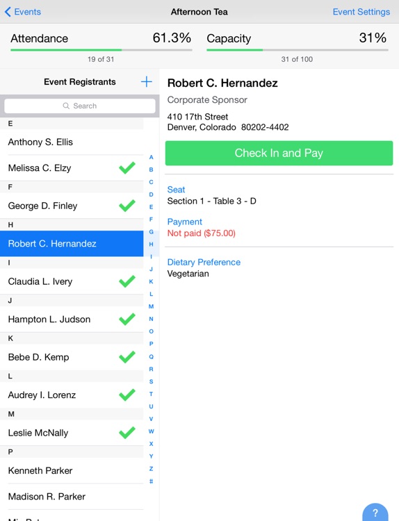 Mobile Event Management for The Raiser's Edge