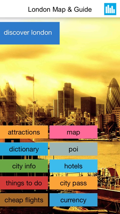 London offline map, guide, hotels.