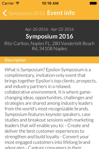 Epsilon Symposium 2016 screenshot 3