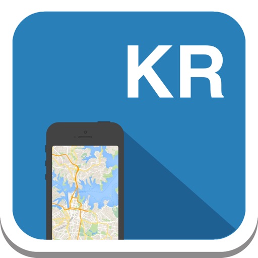 South Korea offline map, guide, weather, hotels. Free GPS navigation. icon