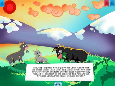 Three Billy Goats Gruff - Have fun with Pickatale while learning how to read! screenshot 4
