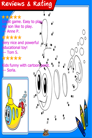 Dot to Dot finger paint : Kids funny with animals, cartoon and vehicle Baby Tools games for Preschool learning paint screenshot 4