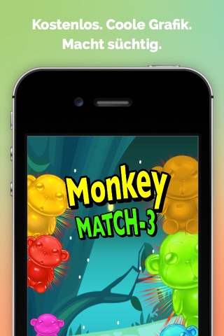 Monkey Match Three Free - The Secret of the Chimps in the Jungle screenshot 2