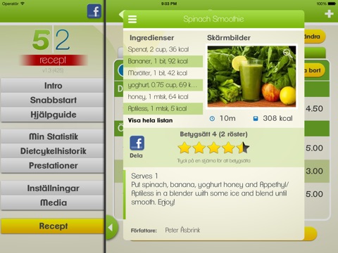 5:2 Recipes for iPad screenshot 2