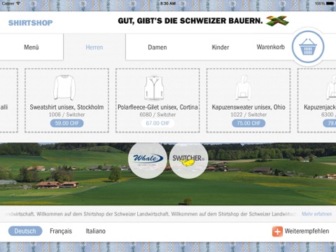 Edelweiss-Shop der Schweizer Landwirtschaft Lifestyle