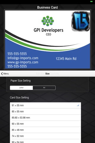 Business Card Builder screenshot 3