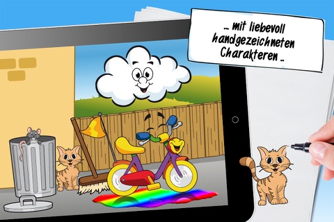 The gorgeous bike - interactive storybook for kids about professions, colors and friendship screenshot 2