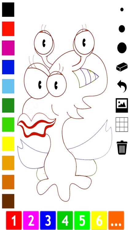 A Monster Coloring Book for Children: Learn to color and draw monsters screenshot-3