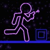 Glow Stick-Man Run : Neon Laser Gun-Man Runner Race Pro