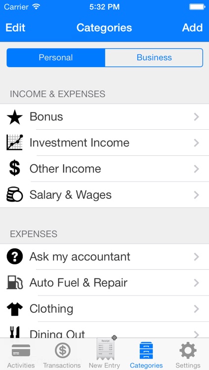 EZ Track™ Personal & Business Expense Finance Debt Tracker App