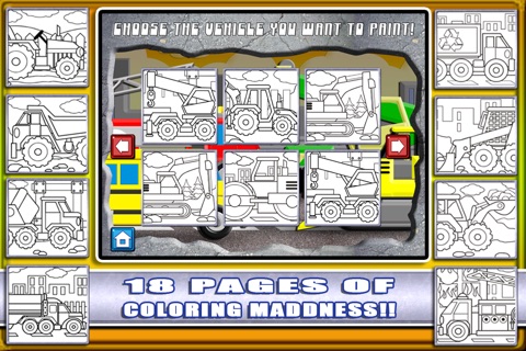 Marker Mania for Boys Lite - A Free Truck & Construction Coloring Book App screenshot 3