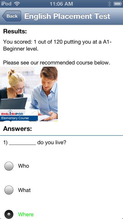 English Placement Test