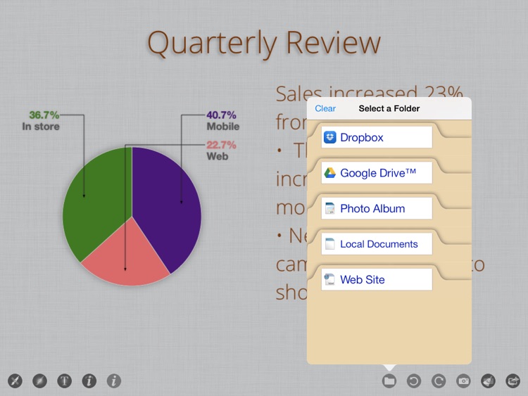Whiteboard Projector - wireless presentation viewer & sketch board app