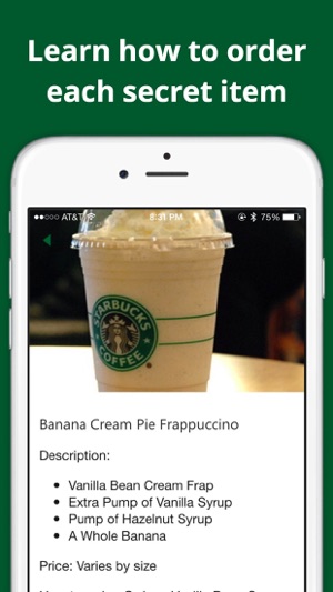 Secret Menu for Starbucks — Free(圖2)-速報App