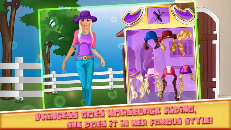 Girl DressUp-Princess goes horseriding screenshot-3