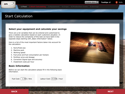 AFS Calculator - Case IH screenshot 3