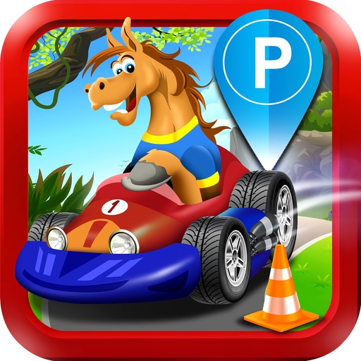 Horse Car Parking Driving Simulator - My 3D Sim Park Run Test & Truck Racing Games! Icon