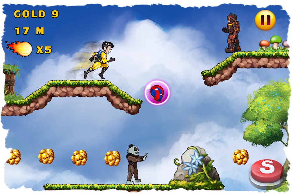 Super Hero Action JetPack Man - Best Super Fun Mega Adventure Race Game screenshot 4