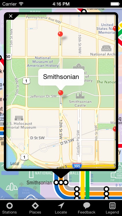 KickMap Washington DC Metro screenshot-3