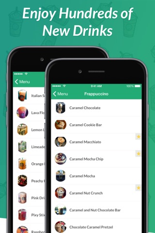 Secret Menu for Starbucks - Coffee, Frappuccino, Tea, Cold, and Hot Drink Recipes screenshot 2