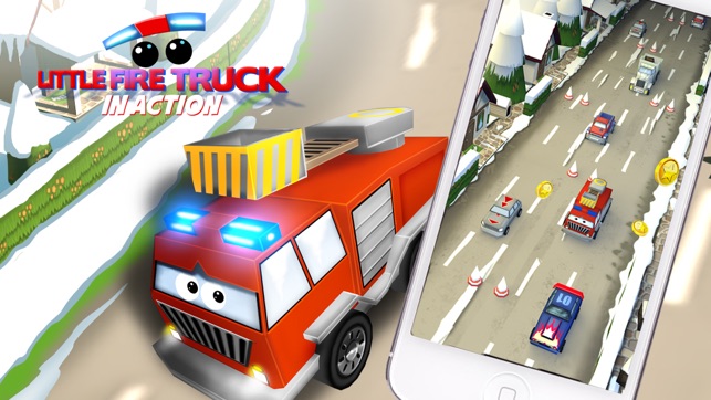 Little Fire Truck in Action - Driving Game With Cartoon Grap(圖4)-速報App