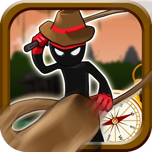 A Stickman Treasure Hunter PRO - Full Jungle Adventure Version icon