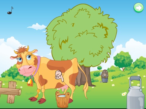 Leren en spelen op de boerderij. Interactief geanimeerde app voor peuters en kleuters met tekenfilm screenshot 4