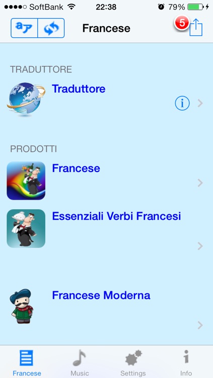 Francese - Talking Italian to French Phrase Book screenshot-4