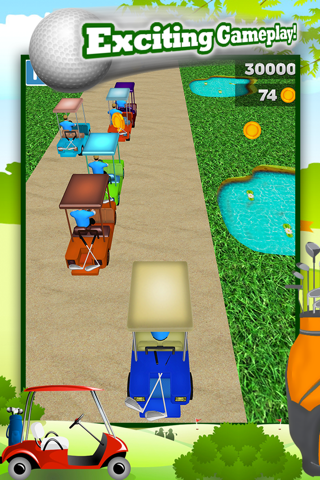3D Golf Cart Racing and Driving Game in Golfing Race Driver Games with Boys FREE screenshot 2