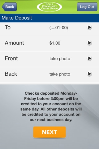 Ocala CCU Deposit screenshot 3