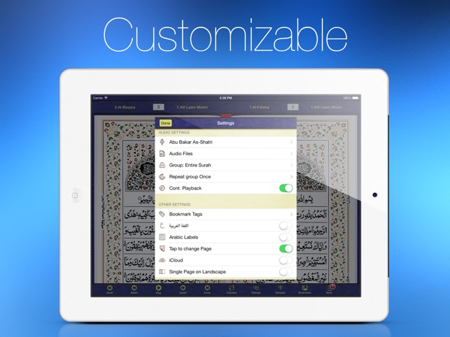 Quran Kareem HD for iPad(圖4)-速報App