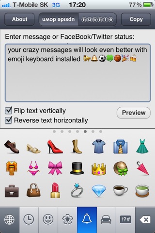 umop ǝpısdn - crazy upside down sms, facebook and twitter status screenshot 3