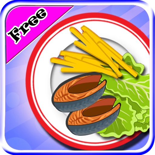 Fish & Chips Maker –Free hot & fast food cooking chef game for kids, boys, girls & teens - For lovers of cupcakes, ice cream cakes, pancakes, hotdogs, pizzas, sandwiches, burgers, candies & ice pops icon