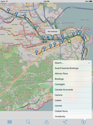 リオメトロ ­ トランスポートの地図 - リオデジャネイロオフラインマップのおすすめ画像2