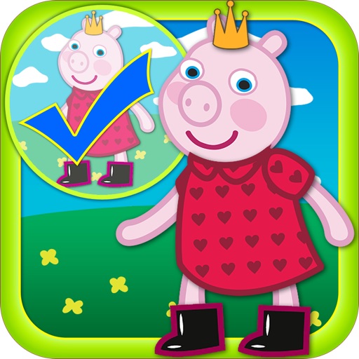 A Happy Pig Family Party Dress Maker Game Icon