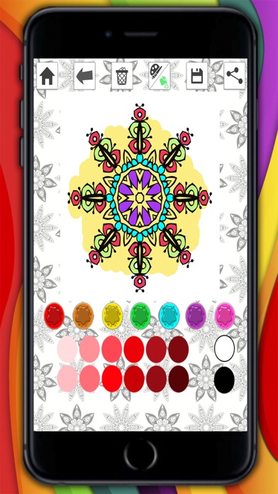 How to cancel & delete Mandalas coloring pages – Secret Garden colorfy game for adults from iphone & ipad 3