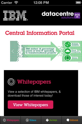 IBM Central Information Portal screenshot 2