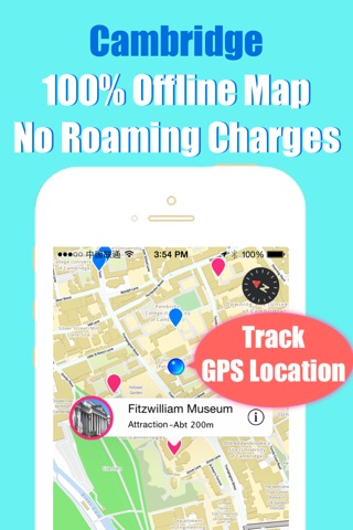 Cambridge travel guide and metro offline city map by Beetletrip Augmented Reality screenshot 3