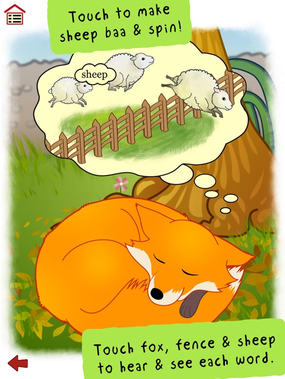 Ferdinand Fox’s Big Sleep - interactive rhyming story book app for kids