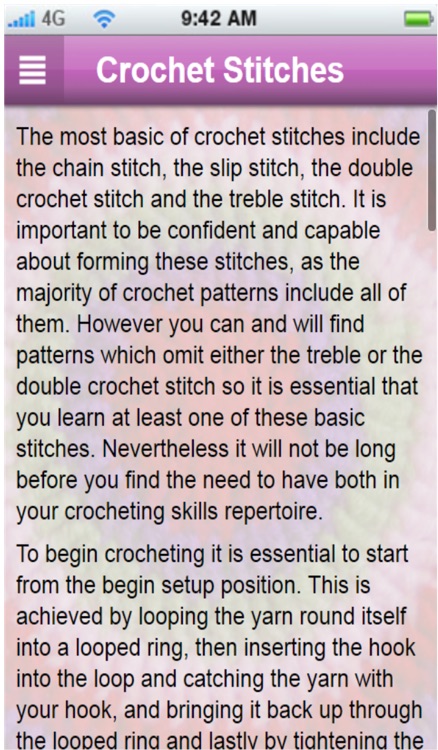 Crochet Stitches +: Learn How to Crochet The Easy Way screenshot-3