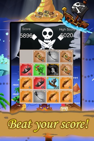 2048: Pirate's Treasure Hunt FREE screenshot 4